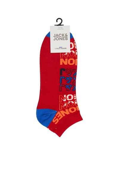 Jack & Jones Jack Jones Color Logo Short Sock Men's Red Socks12217664-17
