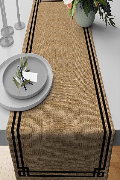 Viva Home 40x140cm Premium Tay Tüyü Dokuma Leke Tutmaz Kumaş Masa Örtüsü Runn...