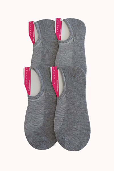 Ollero Дамски безшевни бамбукови чорапи за маратонки, 4 чифта