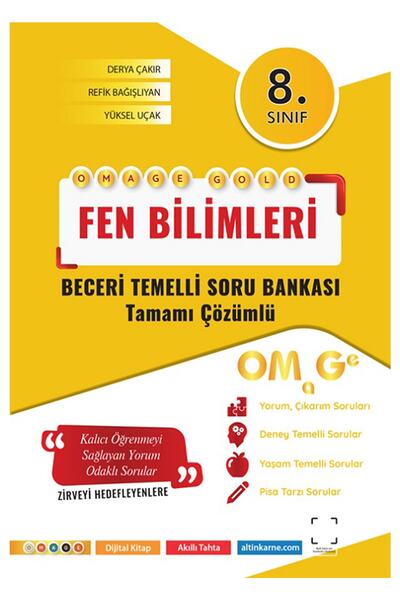 Omage Yayınları Omage 8. Sınıf Omage Gold Fen Bilimleri Beceri Temelli Soru B...