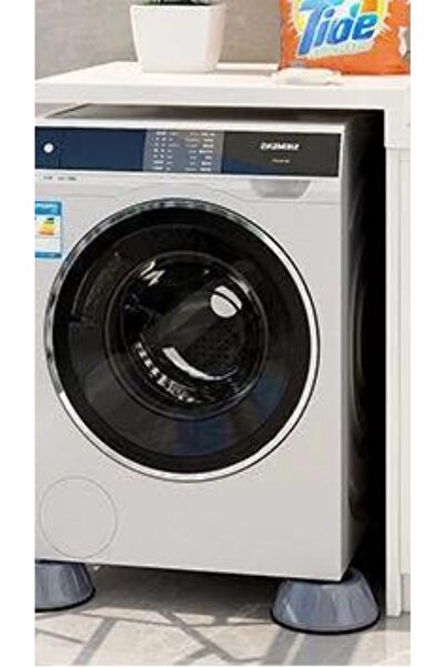 Genel Markalar 4 Adet Anti Titreşim Çamaşır Makinesi Sessiz Lastik Ayaklar Buzdolabı Tabanı Sabit Olmayan Ayak