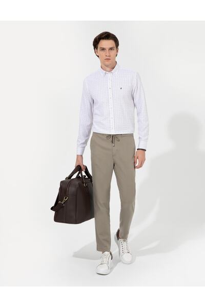 Pierre Cardin Haki Slim Fit Gömlek