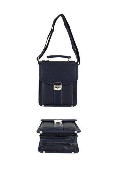 VİNTAGE POLO CLUB Men's Navy Blue Handbag