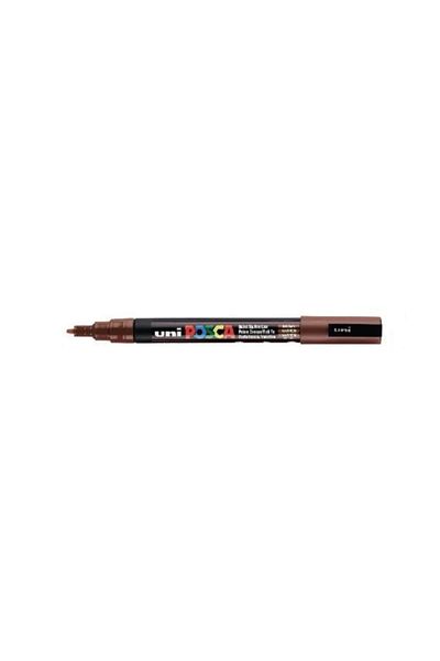 Uni قلم رسم بوسكا Pc-3m مقاس 0.9-1.3 ملم بني
