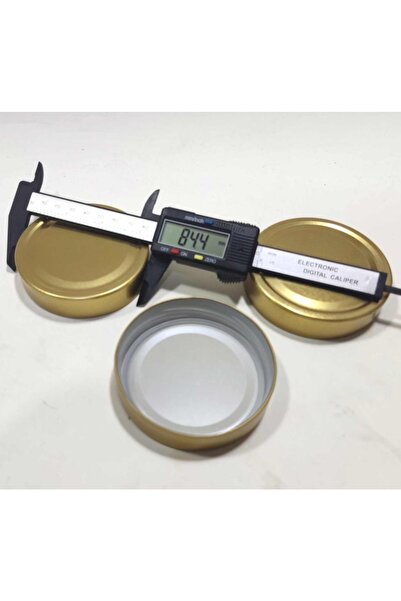 abnturk 10 Adet 82 mm Uzun Etekli Derin-Geniş Kenar Metal Konserve Kavanoz Ka...