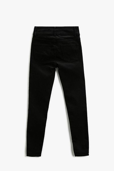 Koton Blugi damă slim fit cu talie inalta picior slabit - Carmen Jean 3wal40025md