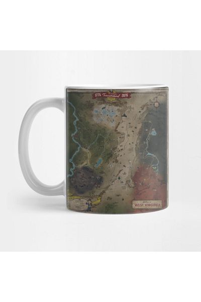 Pixxa Fallout 76 Map Mug