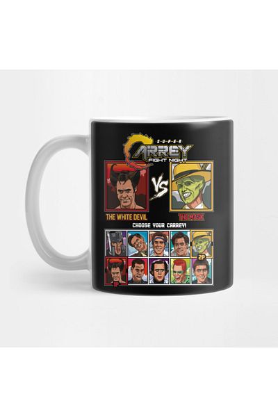 Pixxa Trend Mug: Jim Carrey Fighting Night Mug