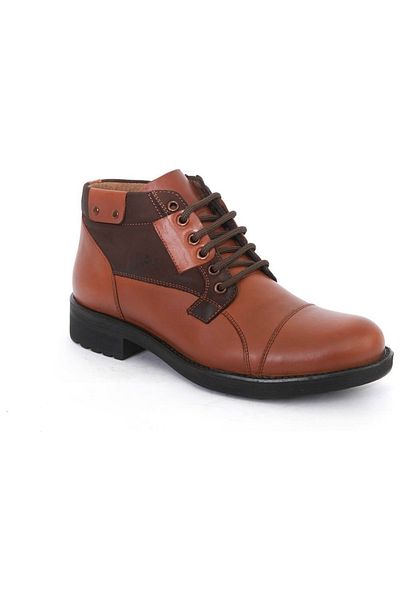 TRENDYSHOES Ανδρικές μπότες από γνήσιο δέρμα 458 Cold Proof Rubber Sole