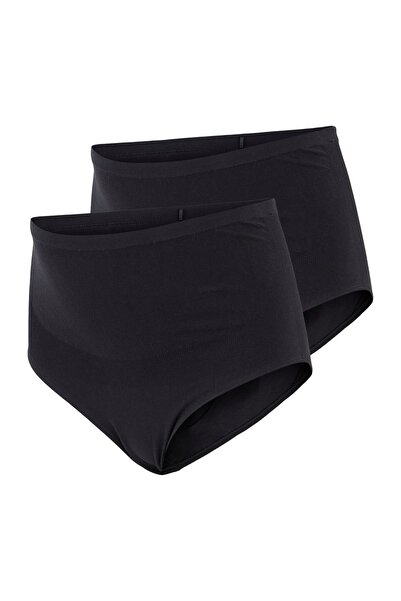 Relaxfit Seamless 2 Adet Kadın Siyah Organik Koton Dikişsiz Extra Soft Yüksek...