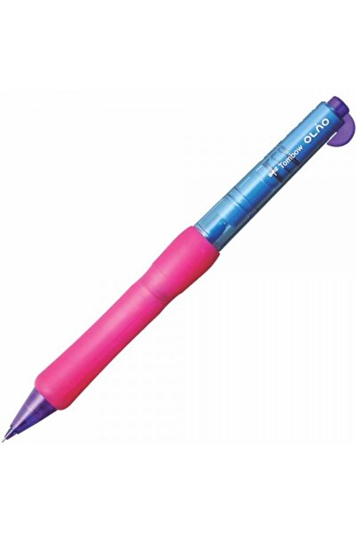Tombow : Olno Body Knock Çift Mekanizmalı Kurşun Kalem : 0,7 Mm : Şeffaf Mavi-pembe