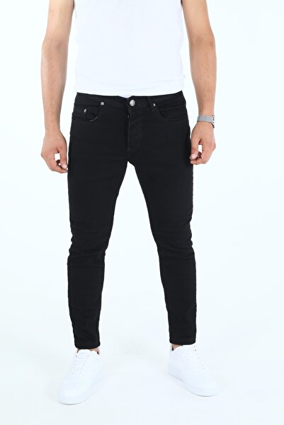 ElitWear Men's Slim Fit Slim Fit Black Jeans