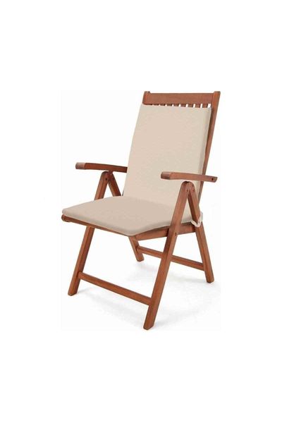 TEZKOTEKSTİL Beige 4-Piece Combination Fluffy Square Chair Cushion