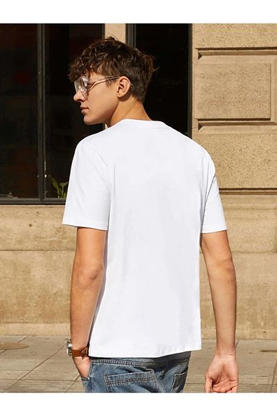 DAXİS Sportwear Company Υπέροχο εμπριμέ μπλουζάκι μεγάλου μεγέθους -