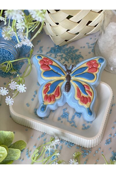 Şirin Blue Butterfly Handmade Gift Scented Soap