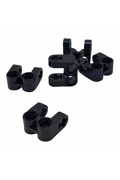 LEGO Technic Custom Axle Pin Connector Perpendicular Double Split Black 2 Pieces Will Be Sent