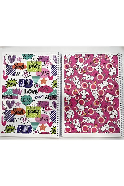 Tigra A4 80 Yaprak Çizgili Spiralli Pp Kapak Harita Metod Defter 2 Adet