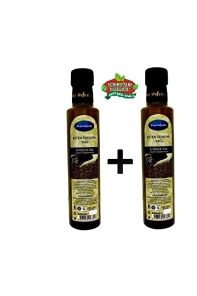 Mecitefendi 2 Adet Keten Tohumu Yağı Soğuk Pres 250 Ml