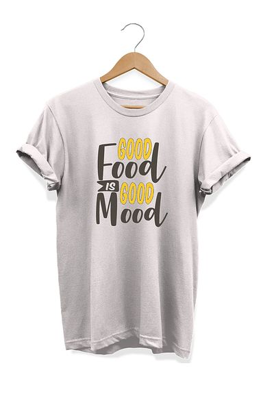 remonz Σειρά Food Good Food εμπριμέ 100% βαμβακερό μπλουζάκι μεγάλου μεγέθους