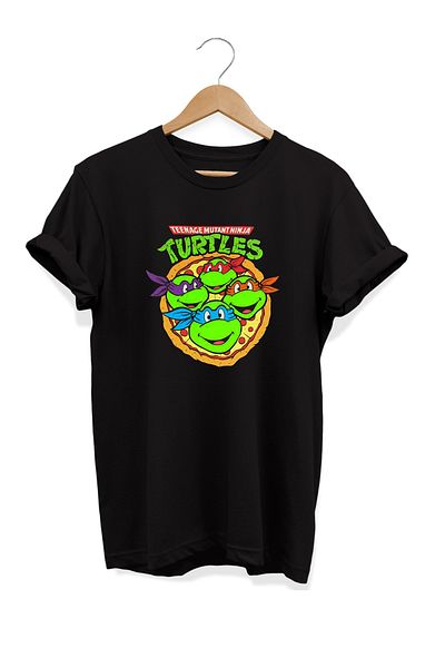 remonz Μπλουζάκι Food Series Ninja Turtles Pizza με στάμπα 100% βαμβάκι σε μεγάλο μέγεθος