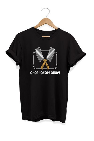 remonz Σειρά Food Chop Chop Μπλουζάκι με στάμπα 100% βαμβάκι σε μεγάλο μέγεθος