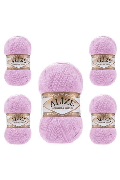 Alize Ayzen Home Angora Gold Hand Knitting Yarn 5 Pack