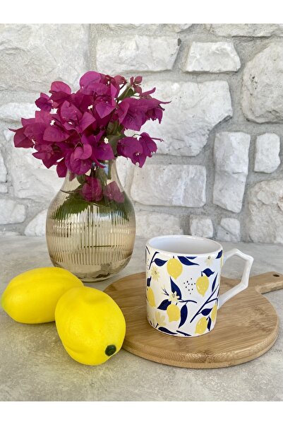 Vivas Lemon Handle Mug Geometric Cup Coffee Cup Coffee Cup Cup (with handle)