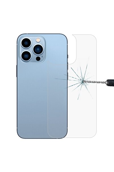 Ally Mobile Ally Iphone 13 Pro Max 6.7 Tempered Şeffaf Arka Cam Koruyucu Şeffaf