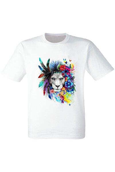 YAPO TİCARET Paint Sa deznom i Štampano Lion Oil dečija majica