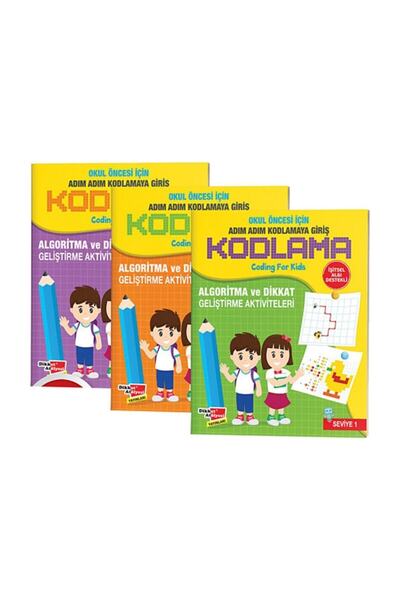 Dikkat Atölyesi Yayınları Okul Öncesi Kodlama 6+