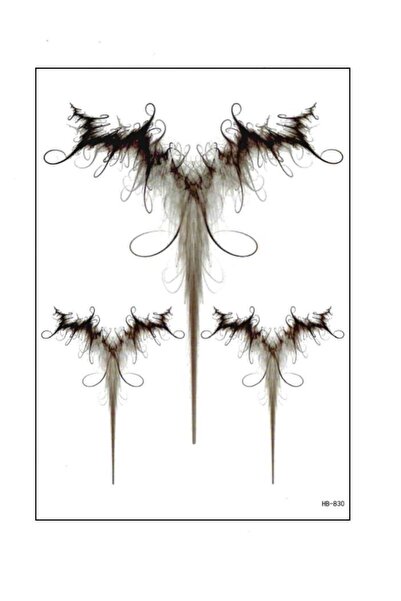 Mecit Tuhafiye Tüy Bel Kol Vucut Geçici Dövme