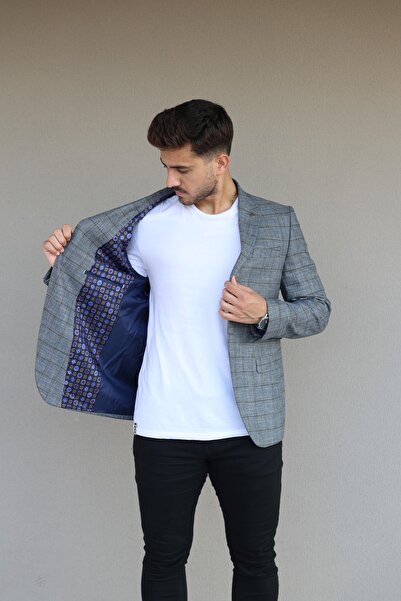 Luisero Vad 1232 Чоловічий сірий піджак