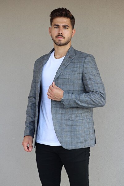 Luisero Vad 1232 Чоловічий сірий піджак