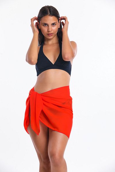 Donna Liberta Red Pareo Women's Beach Dress New Season Donnaliberta 9800