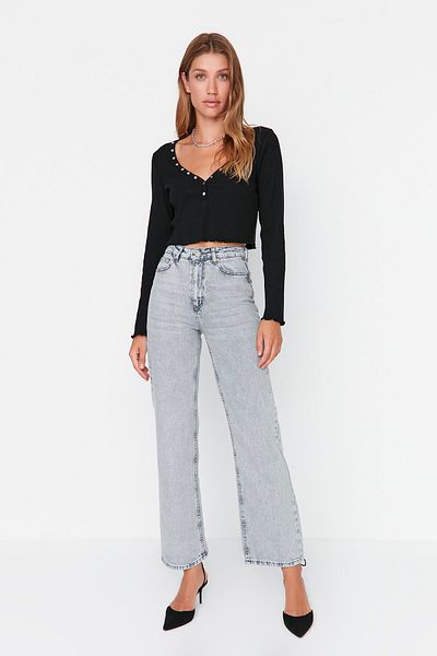 Trendyol Collection Jeans - Grau - Wide Leg