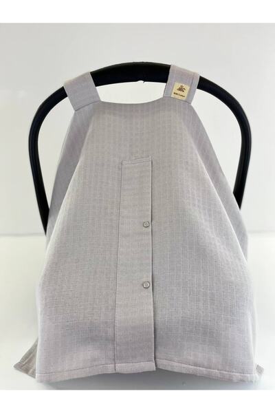 Puro Cotone Puset Örtüsü Ve Puset Minderi Gri