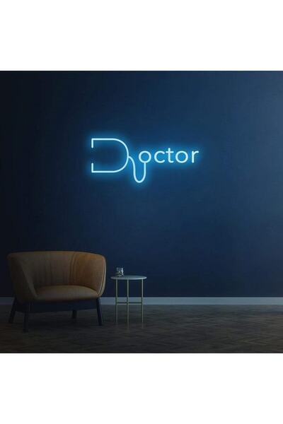 SMİLE CONCEPT Doctor - Doktor -neon Led Dekoratif Duvar Yazısı Tabelası Aydın...