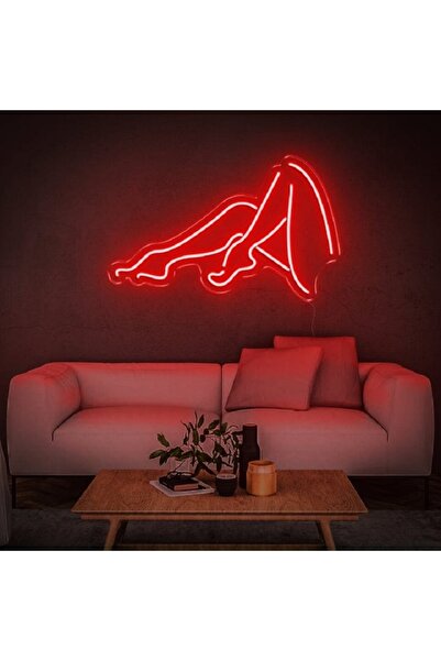 SMİLE CONCEPT Kadın Bacağı -neon Led Dekoratif Duvar Yazısı Tabelası Aydınlat...