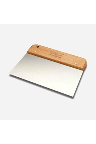 Badem10 Dekor Geniş Ispatula Ahşap Saplı Spatula 17 Cm