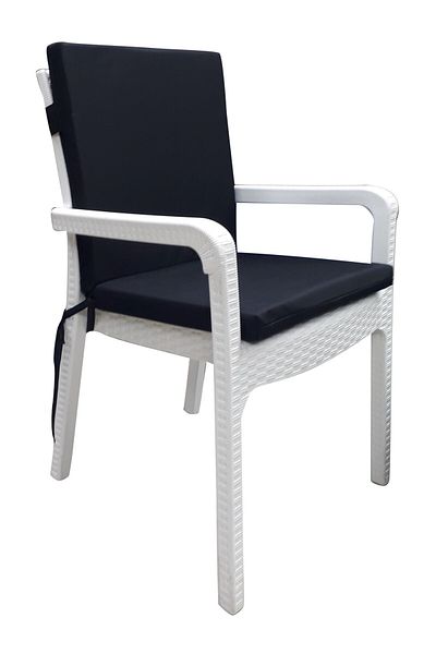 mer-tim ezberbozan ev tekstili Mer-tim Garden Balcony Living Room Μαύρο μαξιλάρι καρέκλας 6 τεμαχίων (ΜΕ ΠΛΑΤΗ)