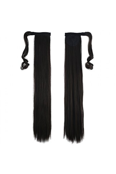 Suzan Peruk Brown Straight Tied Ponytail