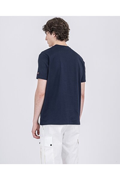 PAUL&SHARK Ανδρικό πλεκτό μπλουζάκι C.w. Βαμβάκι