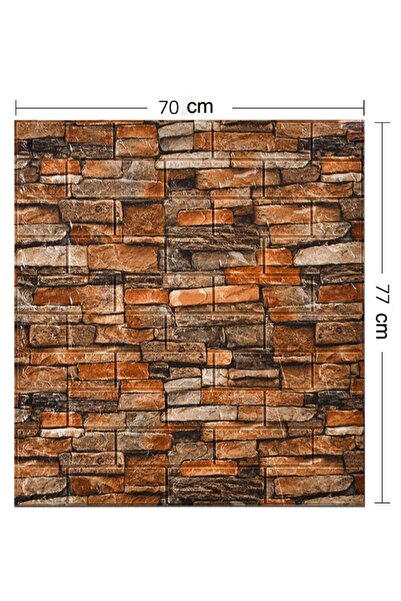 Renkli Duvarlar Nw47 Çok Renkli Koyu Tuğla Arkası Yapışkanlı Esnek Silinebili...