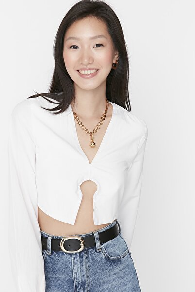 Trendyol Collection Dámský opasek Black-Tan 2 Pack Leather Look TWOSS21KE0054