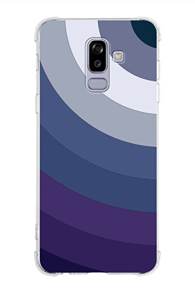 PrintiFy Samsung Galaxy J8 (2018) Köşe Korumalı Antişok Kapak Renk Cümbüşü Ta...