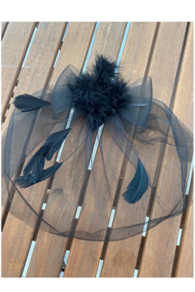 bbays new trend Black Vualet Bridal Cap, Black Wedding Accessory Black Cap