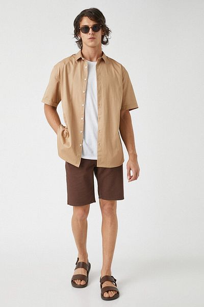 Koton Men's Brown Shorts & Bermudas 2SAM40182HW