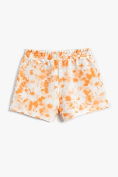 Koton Batik Patterned Shorts Above Knee with Pockets