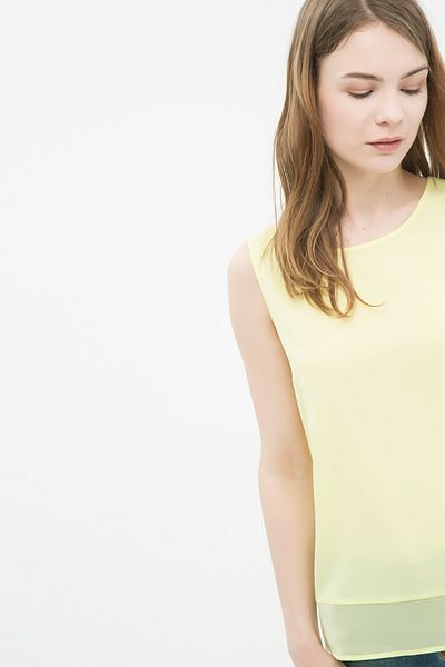 Koton Women's Yellow Undershirt 6YAK32825CW