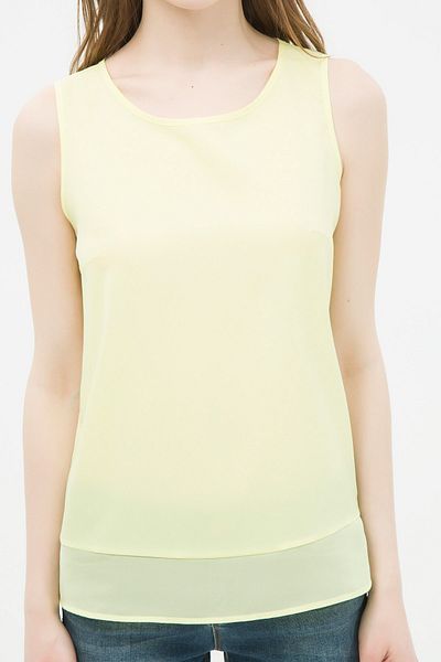Koton Women's Yellow Undershirt 6YAK32825CW